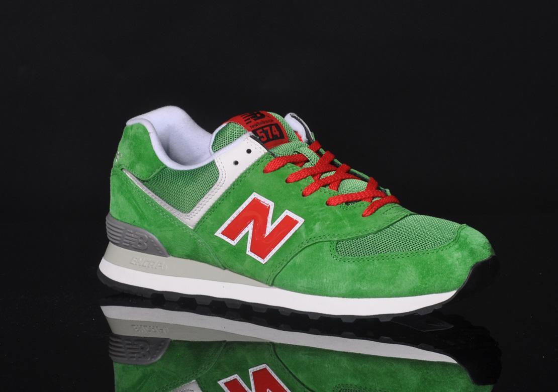 New balance ml574 sales grün rot